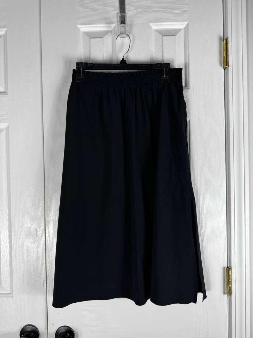 Athleta Savannah Midi Lightweight Womens Black Maxi Skirt Size M